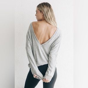 Joah Brown Get it Pullover on Grey Size Small/Medium